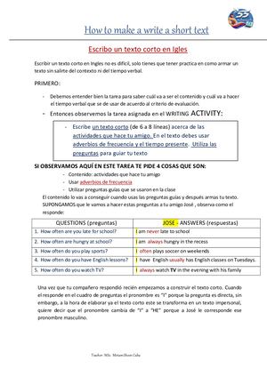 Primero Como Elaboro Mi Texto Corto