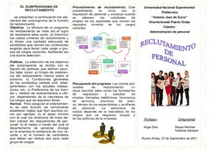 “Reclutamiento de Personal