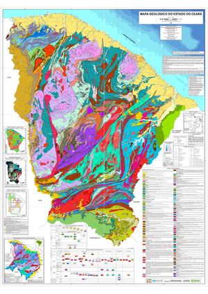 Cprm Mapa Geológico Do Ceará Fd C Digital