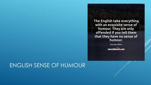 British Sense of Humour