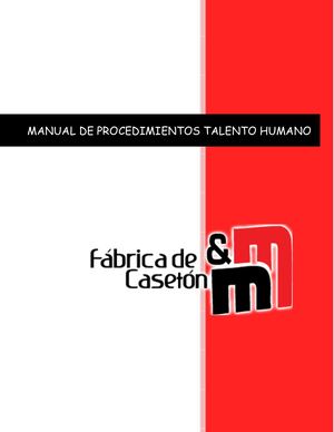 2144636 Grupo Gaes Manual De Procedimientos De Talento Humano De La Empresa Fabrica Caseton M&m