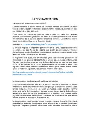 La Contaminacion