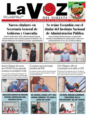 La Voz del Sureste 07-12-2020