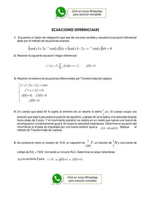 Ecuaciones Diferenciales