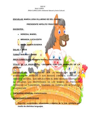 animales de la granja