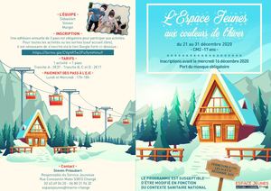 Le programme dactivités de l'Espace Jeunes pour les vacances de Noël