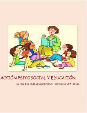 Revista: Acción Psicosocial y educación