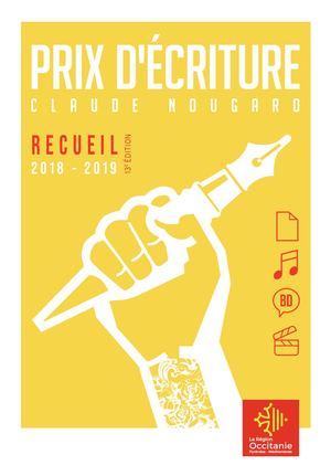 Recueil Prix d'écriture Claude Nougaro 2018 2019 13eme Edition
