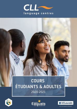 Cours de langues pour Adultes 2020-2021