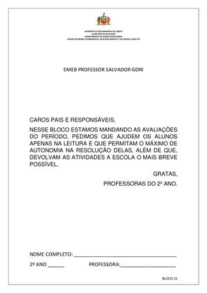 2ºs Anos Bloco 15 Ok