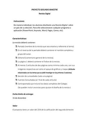 Proyecto 2do Bimestre