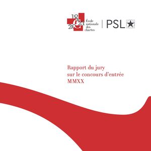 Rapport du jury 2020