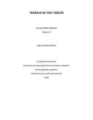 Test Trabajos Cartilla