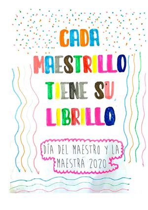 Cada maestrillo tiene su Librillo