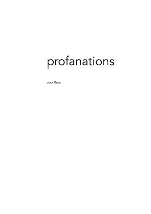 Calaméo - Profanation