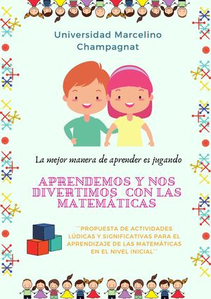 Aprendemos y nos divertimos con las matemáticas