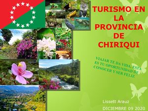 Revista turismo de Chiriqui