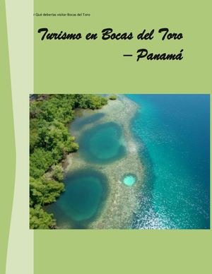 Turismo En Bocas Del Toro
