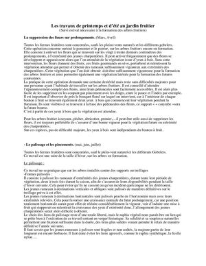 (ARBO-33)-Travaux de printemps et été