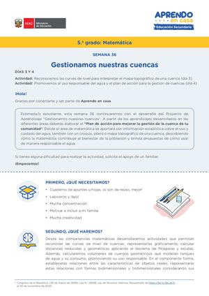S36 Secundaria 5 Guia Matematica