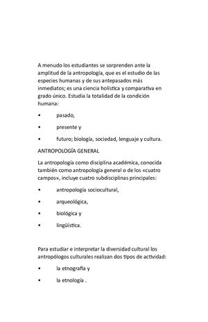 ANTROPOLOGIA