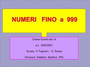 Numeri Fino A 9999