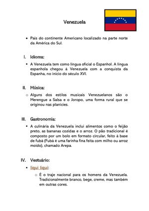 Cidadania 1º Periodo Gabriela E Diogo Rafael Venezuela