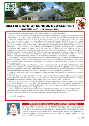 No 37 Odsnewsletter 10 December 2020