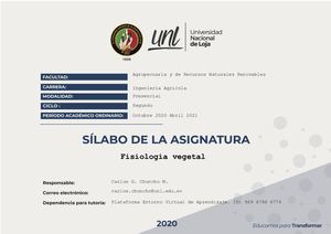 Sílabo Fisiología Vegetal (2020 2021) Signed