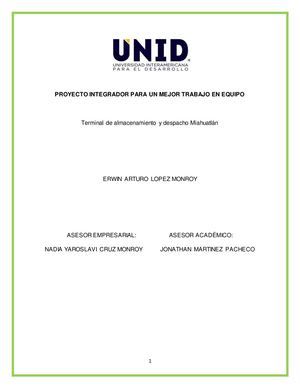 Proyecto De Estadia Pemex Entregable