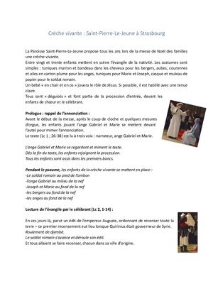 Noël - Crèche Vivante