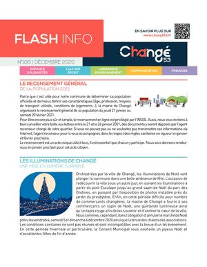 FLASH INFO N°108 DECEMBRE 2020