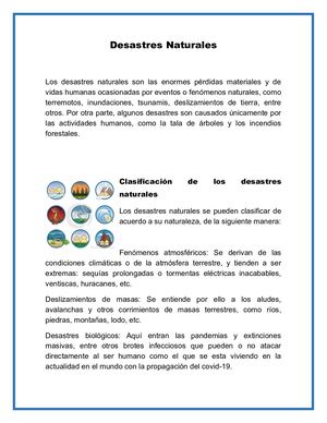 Desastres Naturales