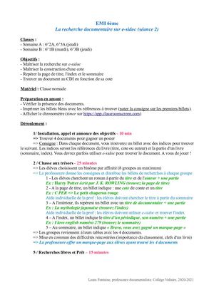 6e Seance 5 E Sidoc Fiche Pedagogique