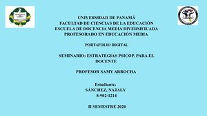 Semestral Estrategias Psicopedagógicas