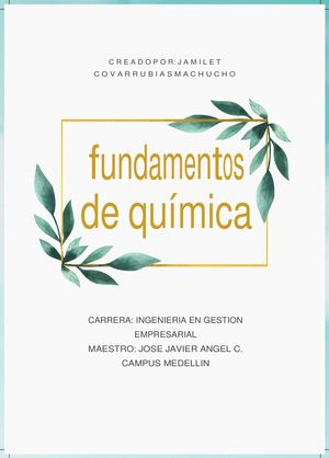 Portafolio De Quimica