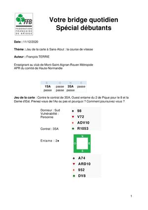 40. Exercice Debutants François Terrie 11 12 2020