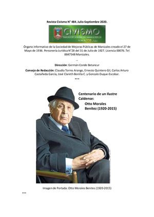 Revista Civismo 484 SMP Manizales Julio-Septiembre 2020
