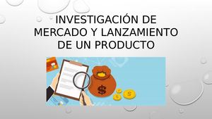Investigación De Mercado Y Lanzamiento De Un Producto
