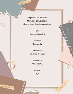 Proyecto Trimestral Geografía E Historia