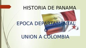ÉPoca Departamental Del Istmo