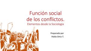 Funciones Conflicto Social