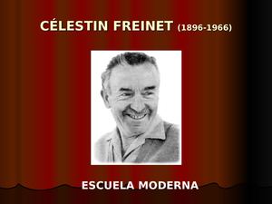 Celestin Freinet, escuela moderna