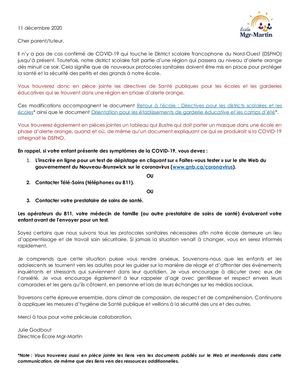 Com Aux Parents- Dir école- Zone ORANGE