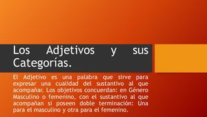 Los Adjetivos