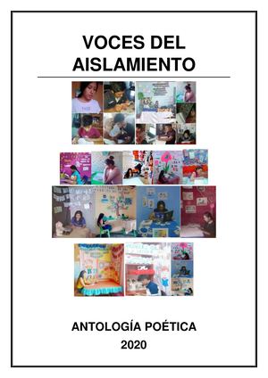 Poemario: Voces del aislamiento. Antología poética 2020.
