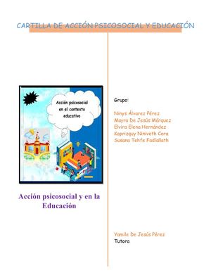 Acción psicosocial y educación