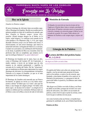 Hoja Dominical Adviento Iii