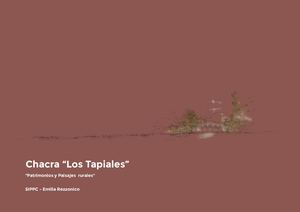 Rezzonico, Emilia “Patrimonios Y Paisajes Rurales“, Chacra Los Tapiales