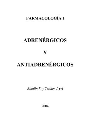 Adrenergicos Y Antiadrenergicos